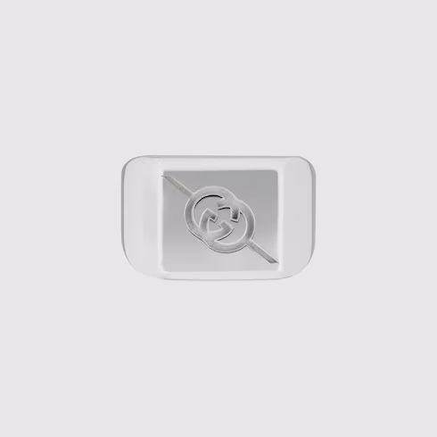 774046 J8400 8106 001 100 0000 Light Anello con Incrocio GG diagonale