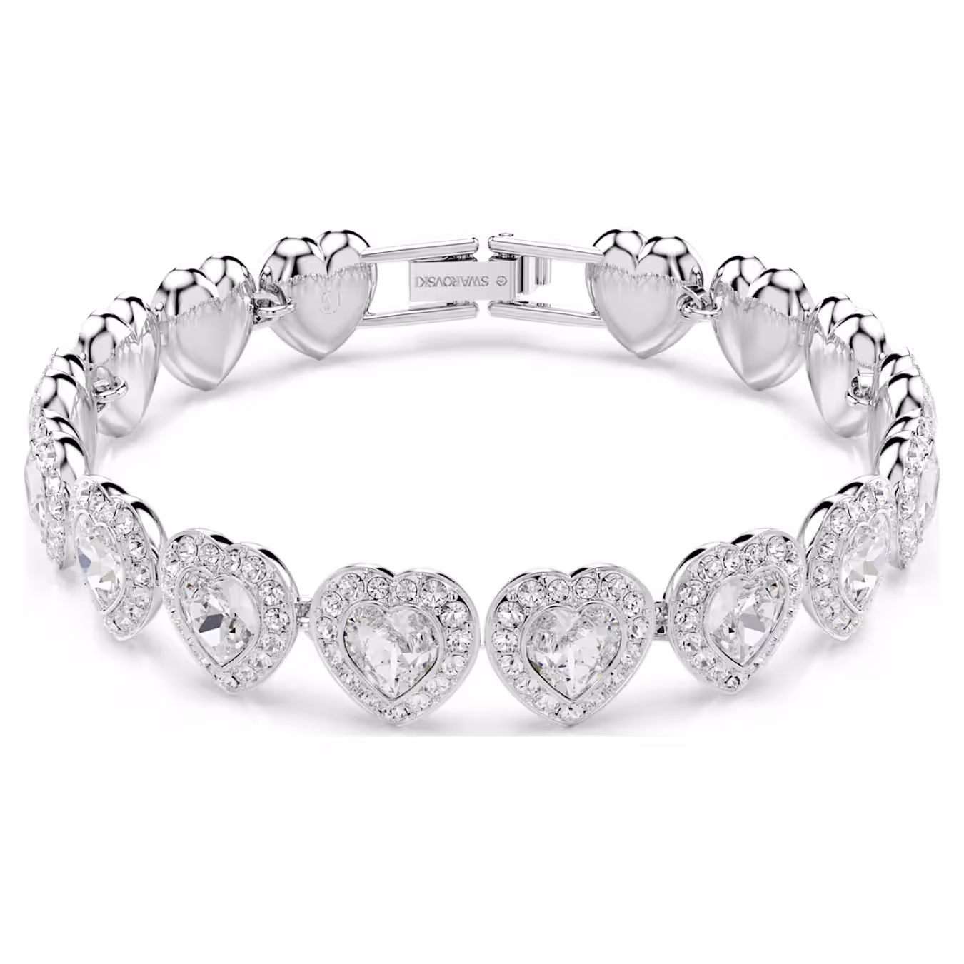 braccialetto-ariana-grande-x-swarovski--taglio-misto--cuore--bianco--placcato-rodio-swarovski-5720860