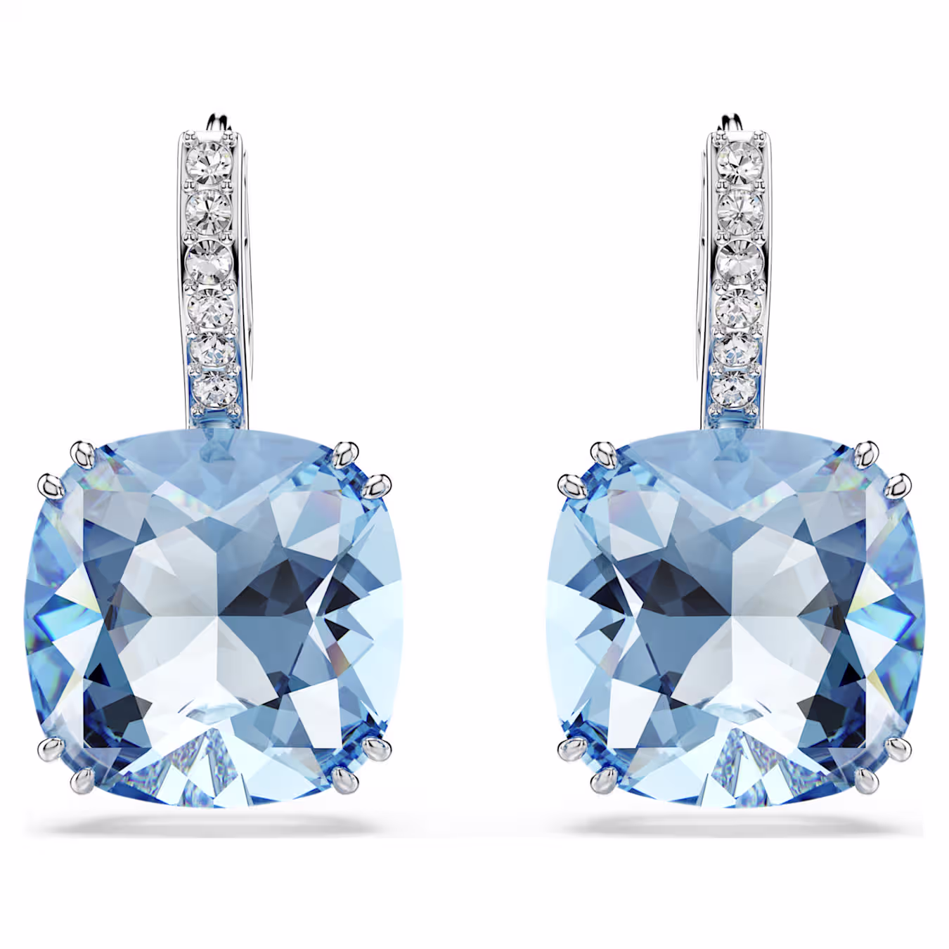 orecchini-pendenti-millenia--taglio-cushion--blu--placcato-rodio-swarovski-5756150